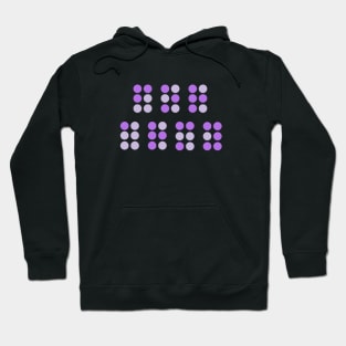 For ARMY Purple Braille (The Astronaut by Jin of BTS) Hoodie